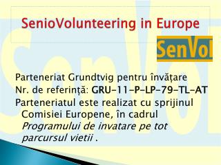 SenioVolunteering in Europe