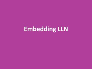 Embedding LLN