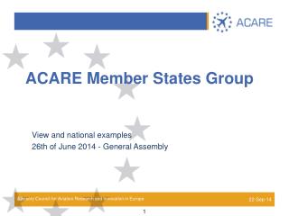 ACARE Member States Group