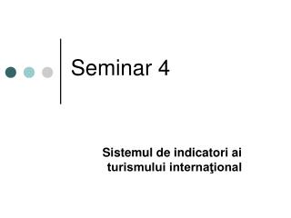 Seminar 4