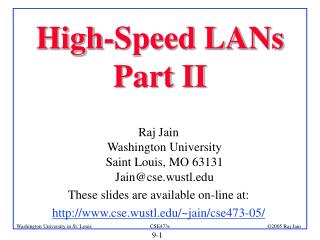 High-Speed LANs Part II