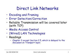 Direct Link Networks