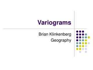 Variograms