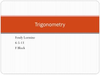 Trigonometry