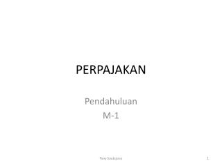 PERPAJAKAN