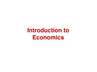 Introduction to Economics