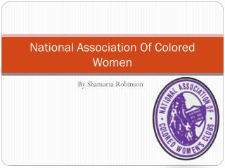 National Association Of Colored Women