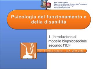 Psicologia del funzionamento e della disabilità