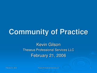 Community of Practice