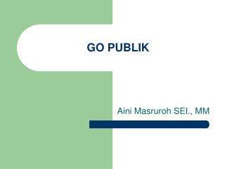 GO PUBLIK