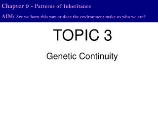 Chapter 9 - Patterns of Inheritance