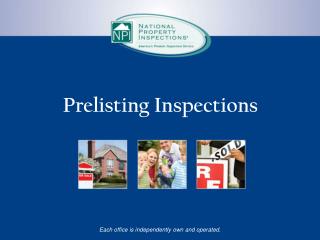 Prelisting Inspections