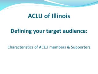 ACLU of Illinois