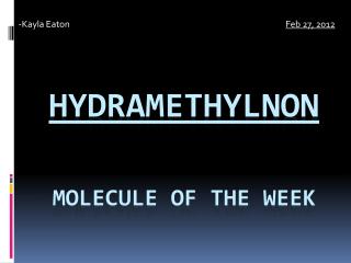 Hydramethylnon Molecule of the Week
