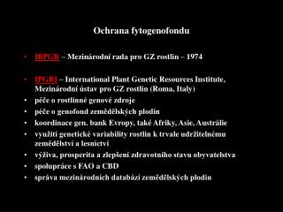 Ochrana fytogenofondu