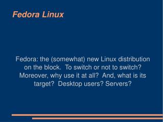 Fedora Linux