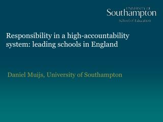 Responsibility in a high-accountability system: leading schools in England