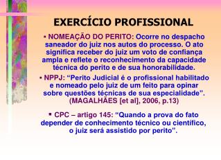EXERCÍCIO PROFISSIONAL