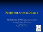 Peripheral Arterial Disease