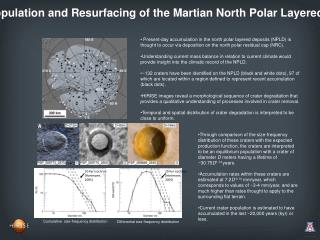 Crater Population and Resurfacing of the Martian North Polar Layered Deposits