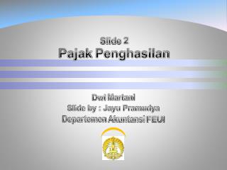 Slide 2 Pajak Penghasilan