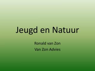 Jeugd en Natuur