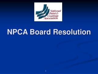 NPCA Board Resolution