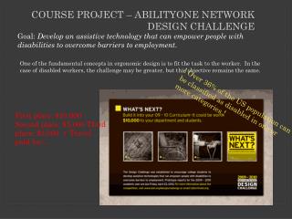 Course Project – AbilityOne Network Design Challenge