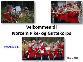 Velkommen til Norcem Pike- og Guttekorps