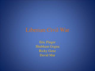 Liberian Civil War