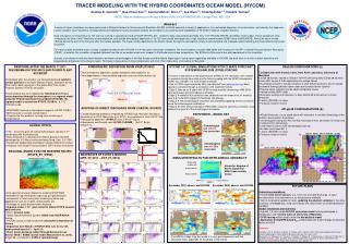 TRACER MODELING WITH THE HYBRID COORDINATES OCEAN MODEL (HYCOM)