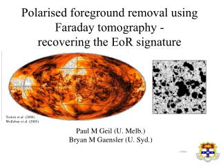 Polarised foreground removal using Faraday tomography - recovering the EoR signature