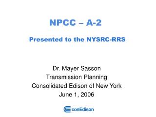 NPCC – A-2