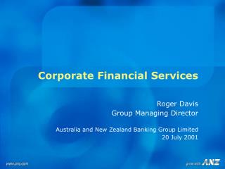 Corporate Financial Services