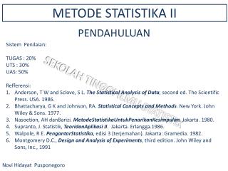 SEKOLAH TINGGI ILMU STATISTIK