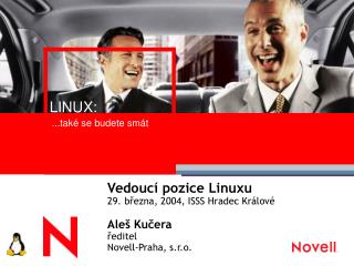 Vedoucí pozice Linuxu 29. března, 2004, ISSS Hradec Králové Aleš Kučera ředitel