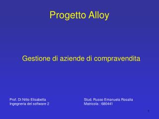 Progetto Alloy