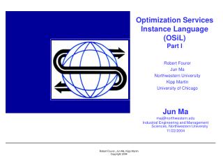 Optimization Services Instance Language (OSiL) Part I