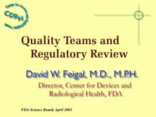 FDA Science Board, April 2003