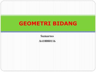 GEOMETRI BIDANG