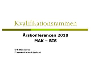 Kvalifikationsrammen