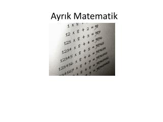 Ayrık Matematik