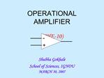 OPERATIONAL AMPLIFIER PHE-10