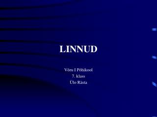 LINNUD