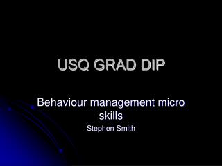 USQ GRAD DIP