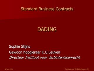 Standard Business Contracts