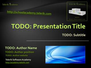 TODO: Presentation Title