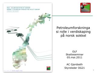 Petroleumforskninga si rolle i verdiskaping på norsk sokkel
