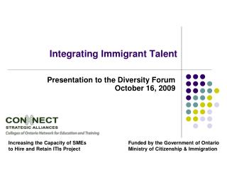 Integrating Immigrant Talent