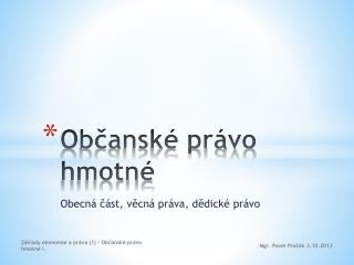 Občanské právo hmotné